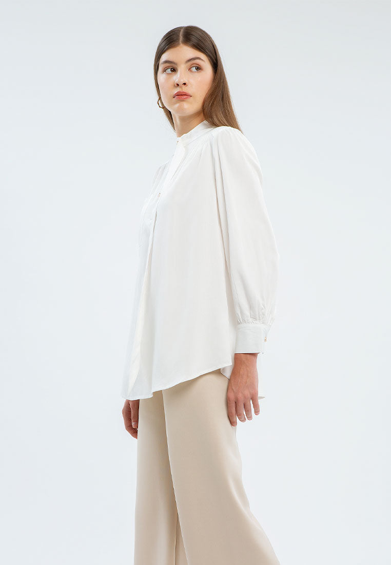 MINIMAL LIRRA BLOUSE OFF WHITE – Minimal Store ID