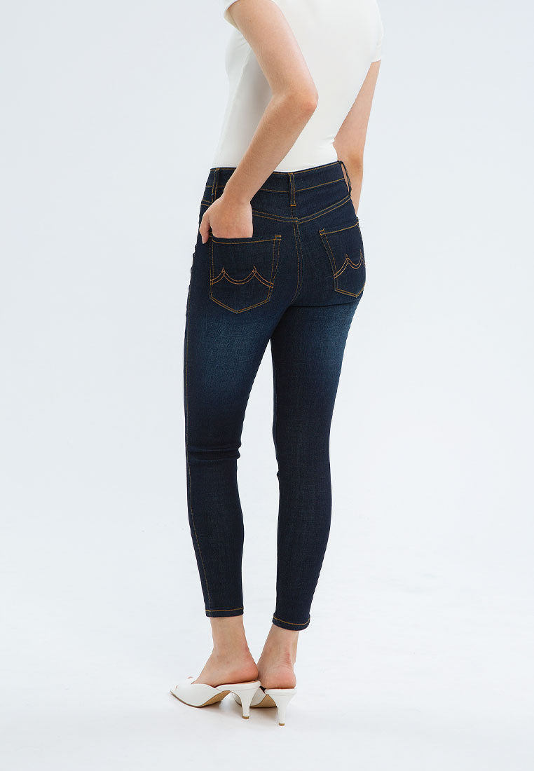 Minimal 311 High Rise Skinny Jeans Dark Blue – Minimal Store ID
